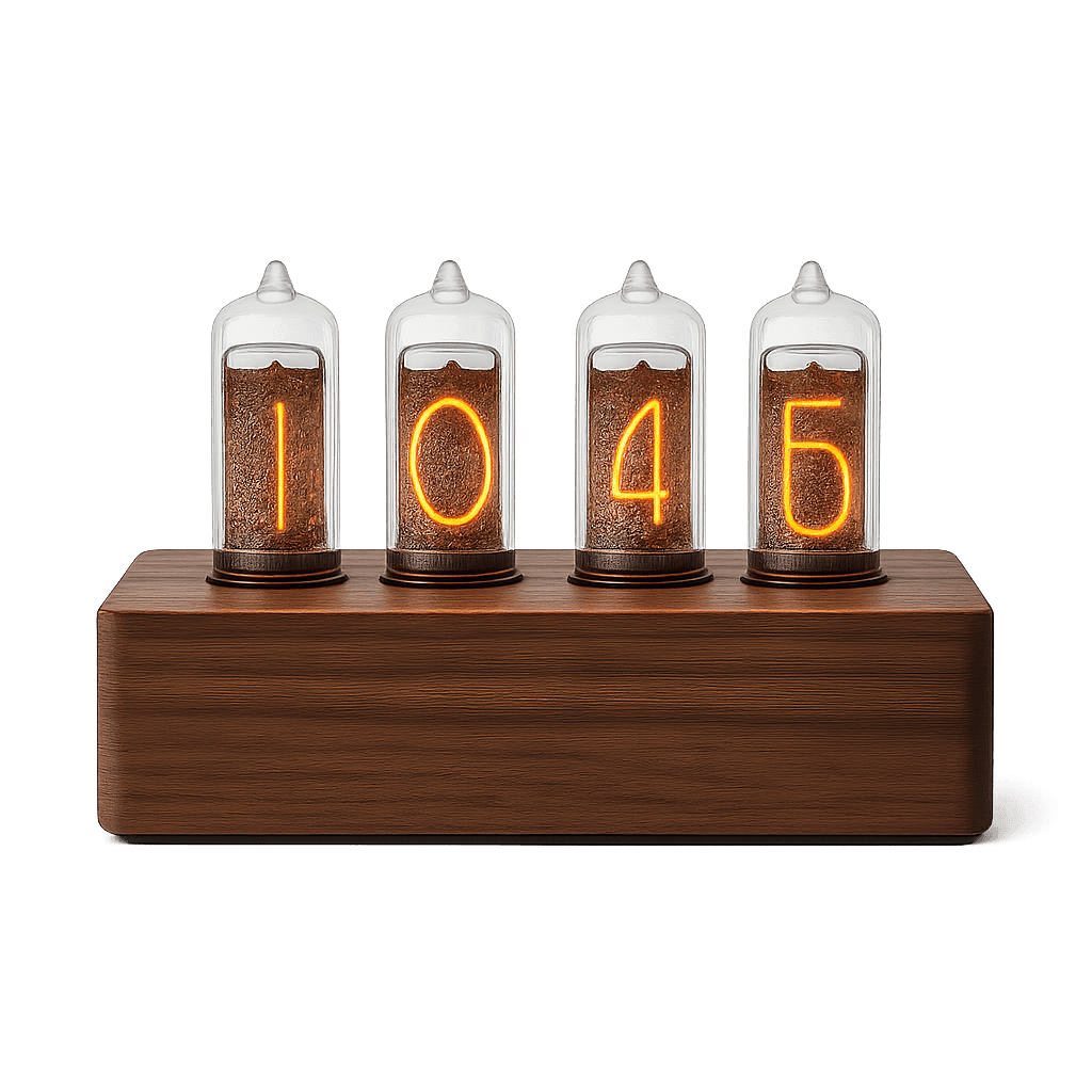 Nixie tube digital clock for home and office